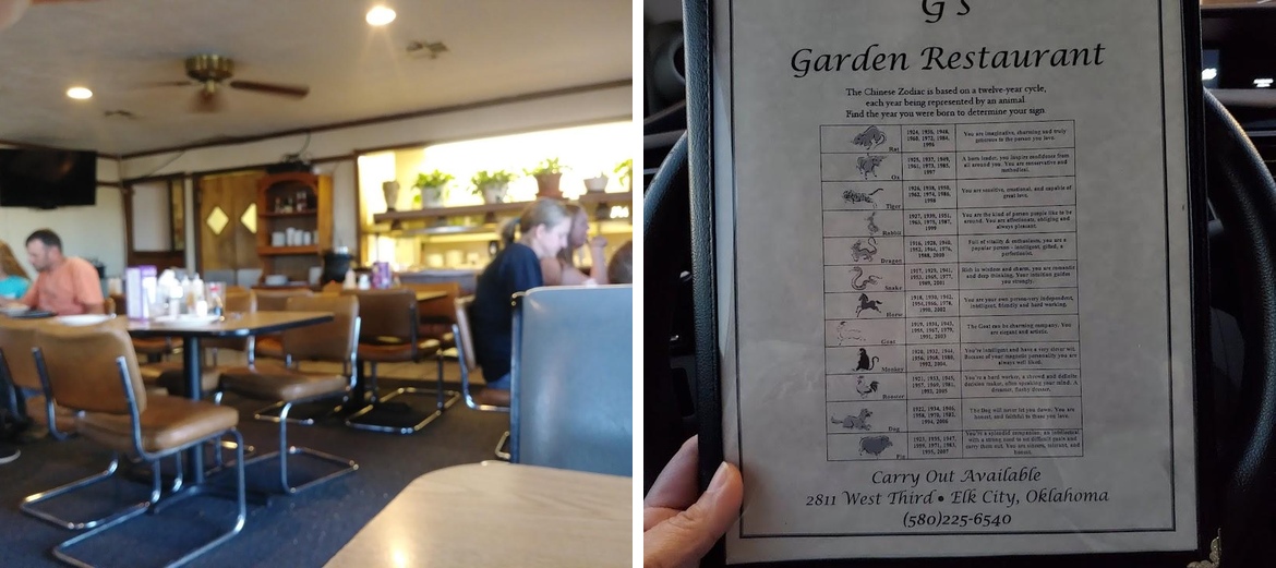 G's Garden Restaurant Menu